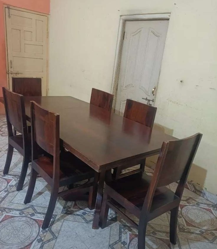 Sheesham Wood 6 Seater Dining Table