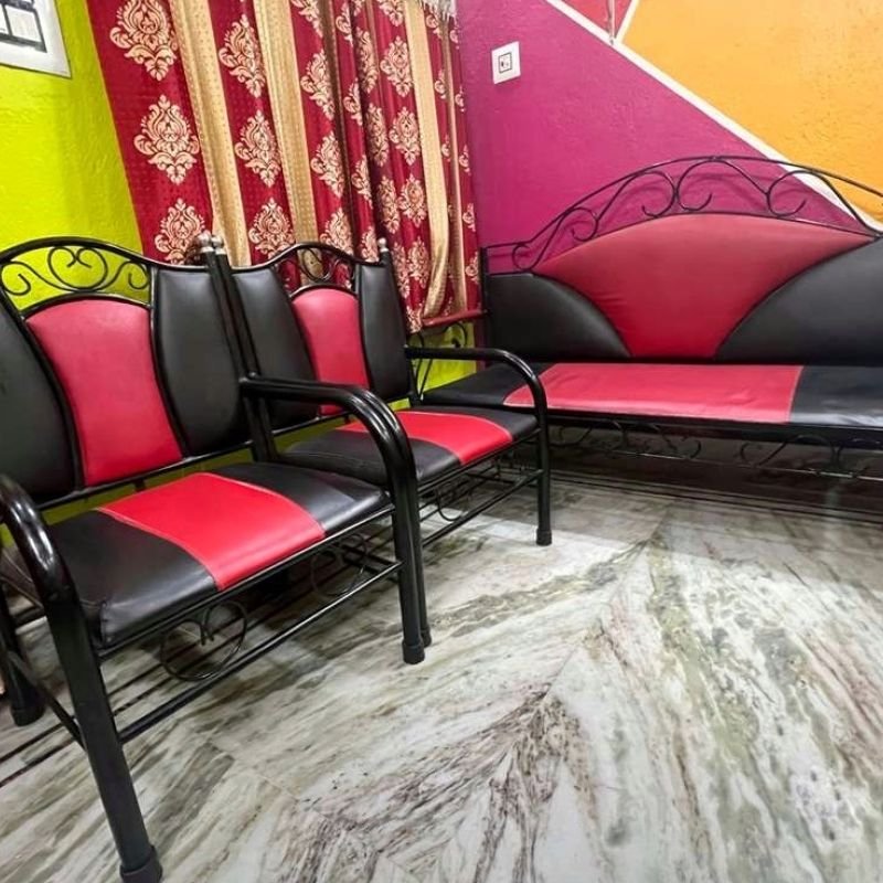 Iron Sofa set 3+1+1